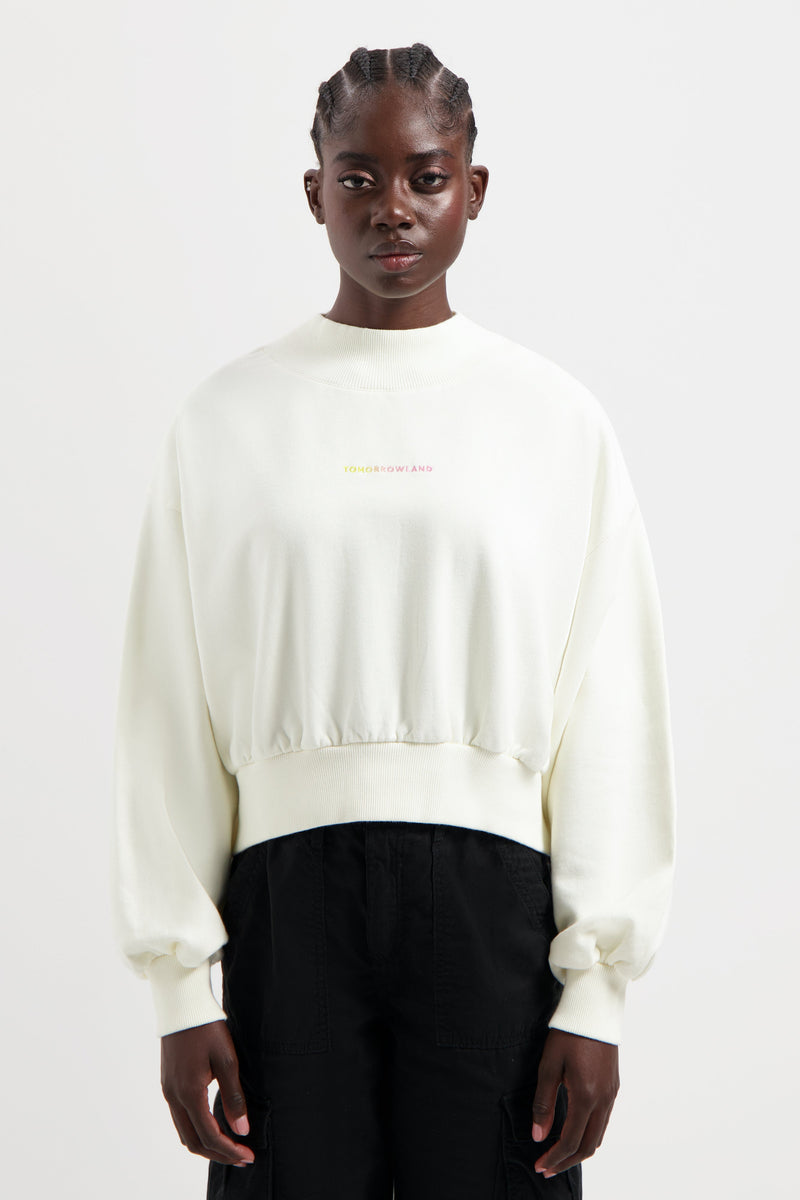 FUSION RAINBOW SWEATSHIRT WOMEN WHITE