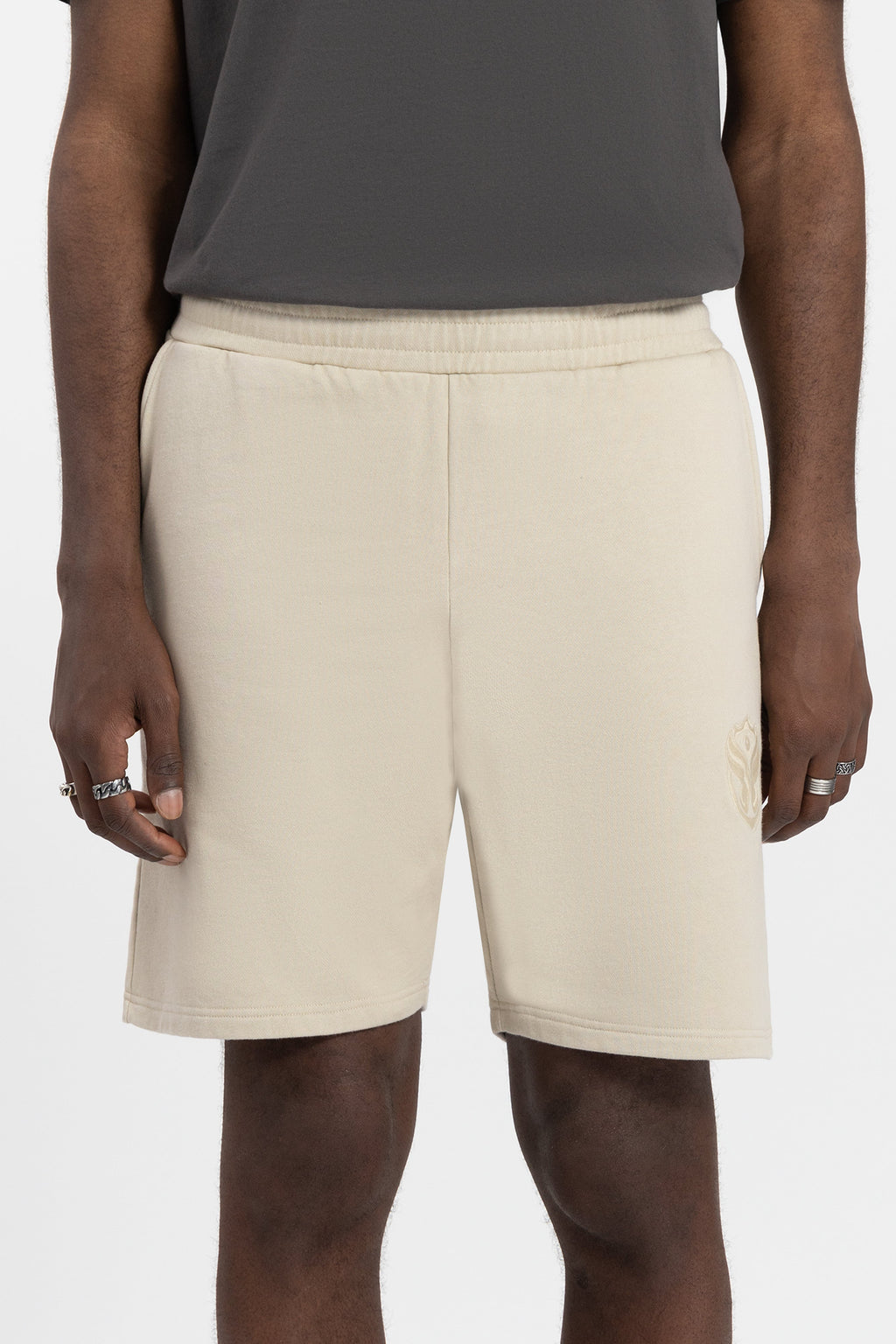 GRAPHICON FRONT SHORTS MEN WASHED SAND