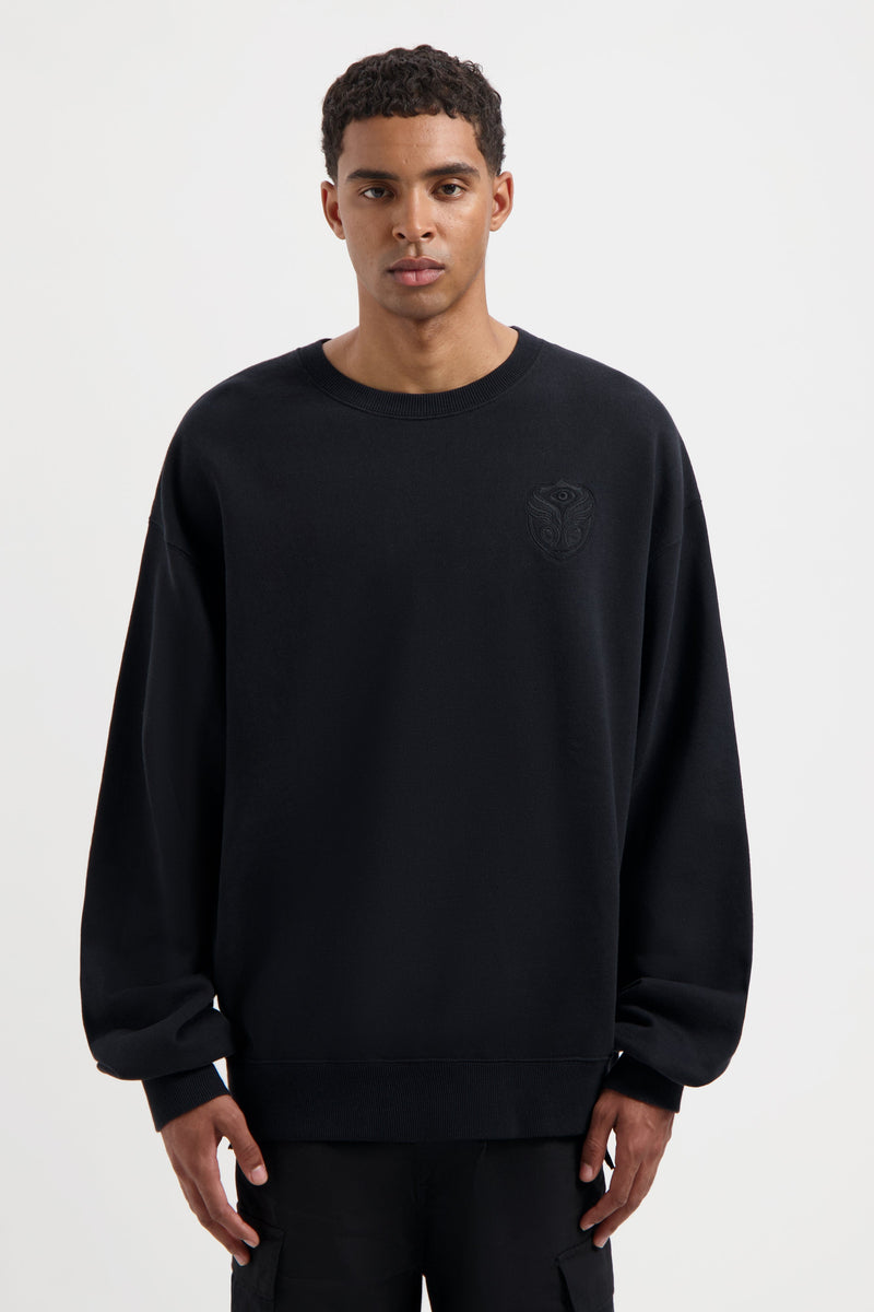 GRAPHICON FRONT SWEATSHIRT MEN BLACK