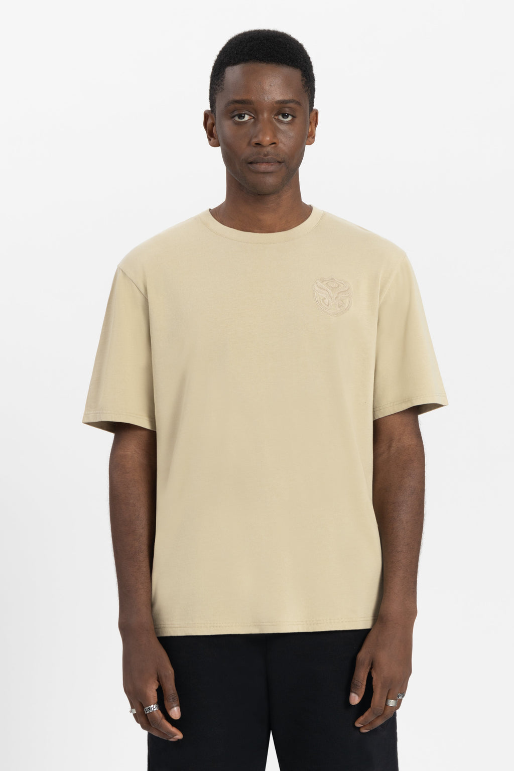 GRAPHICON FRONT TSHIRT MEN WASHED SAND
