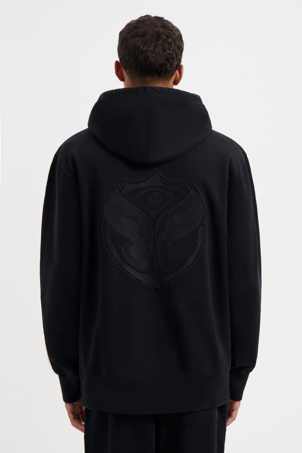 GRAPHICON BACK HOODIE MEN BLACK