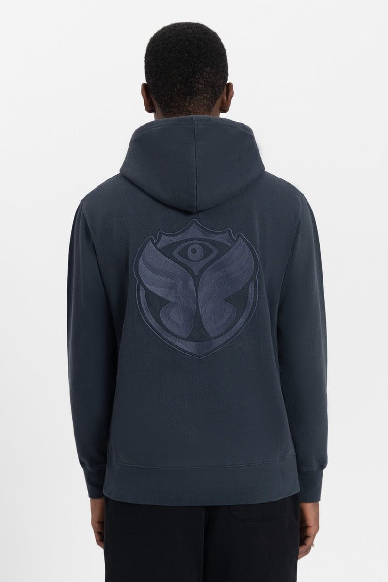 GRAPHICON BACK HOODIE MEN NAVY