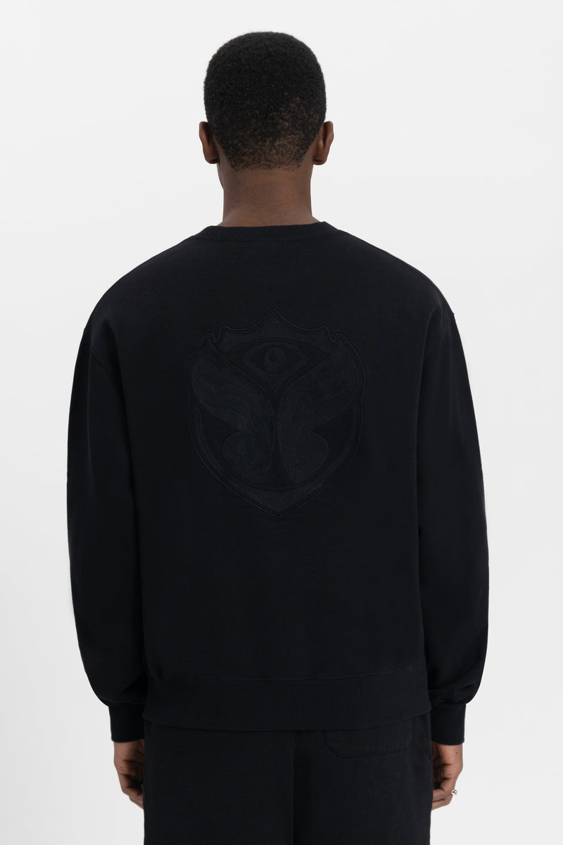 GRAPHICON BACK SWEATSHIRT MEN BLACK