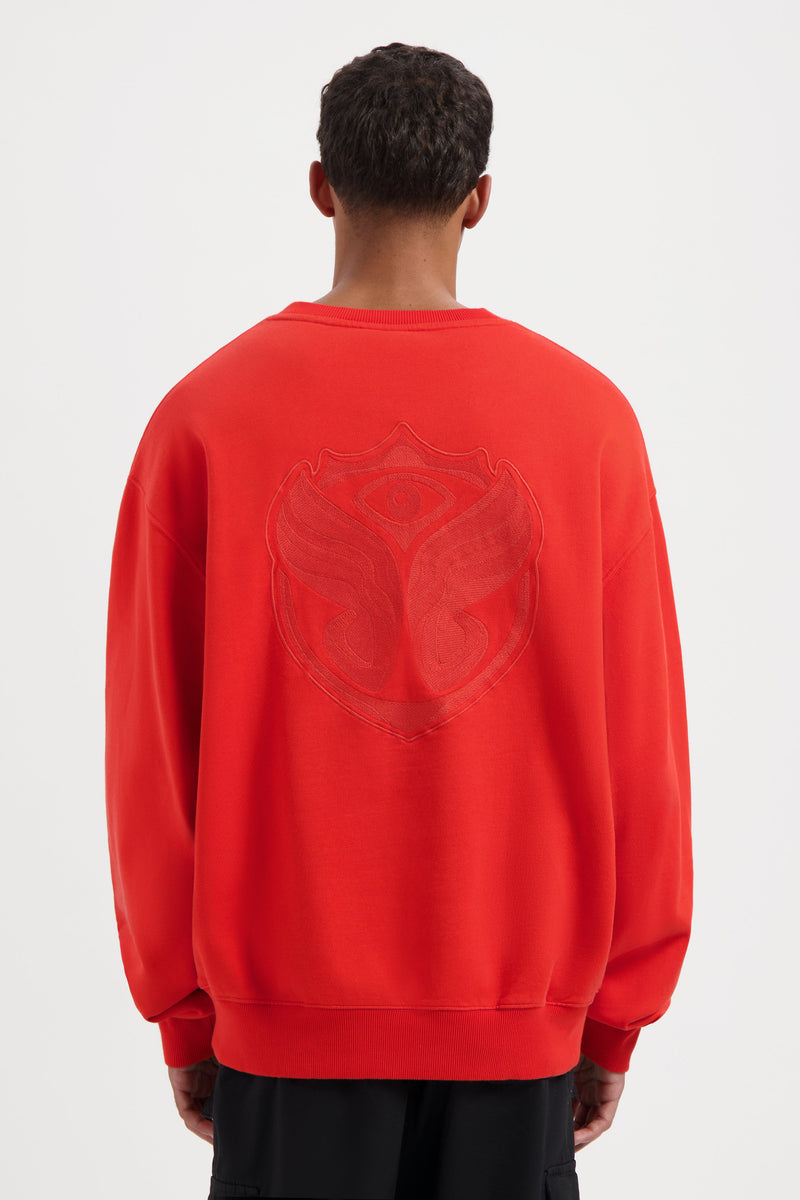 GRAPHICON BACK SWEATSHIRT MEN RED