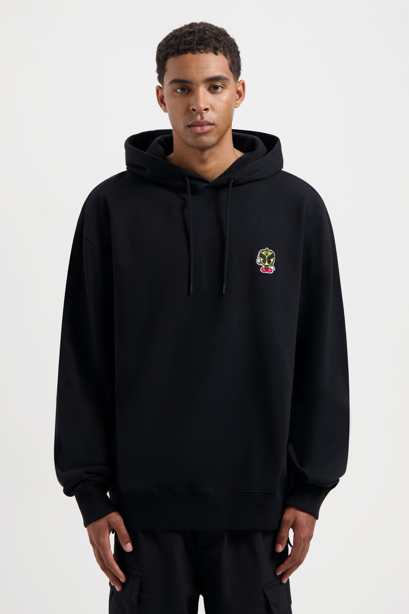 HAPPICON THUMS UP HOODIE BLACK