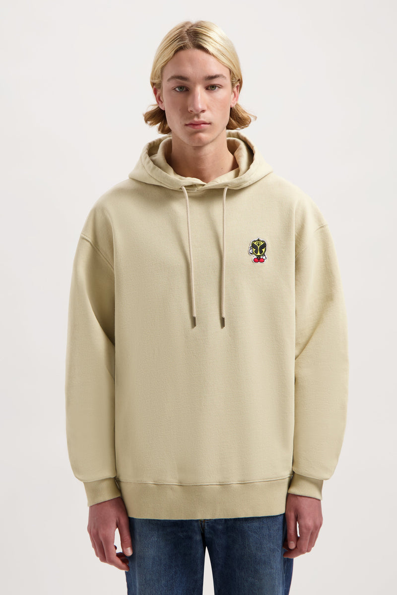 HAPPICON THUMBS UP HOODIE SAND