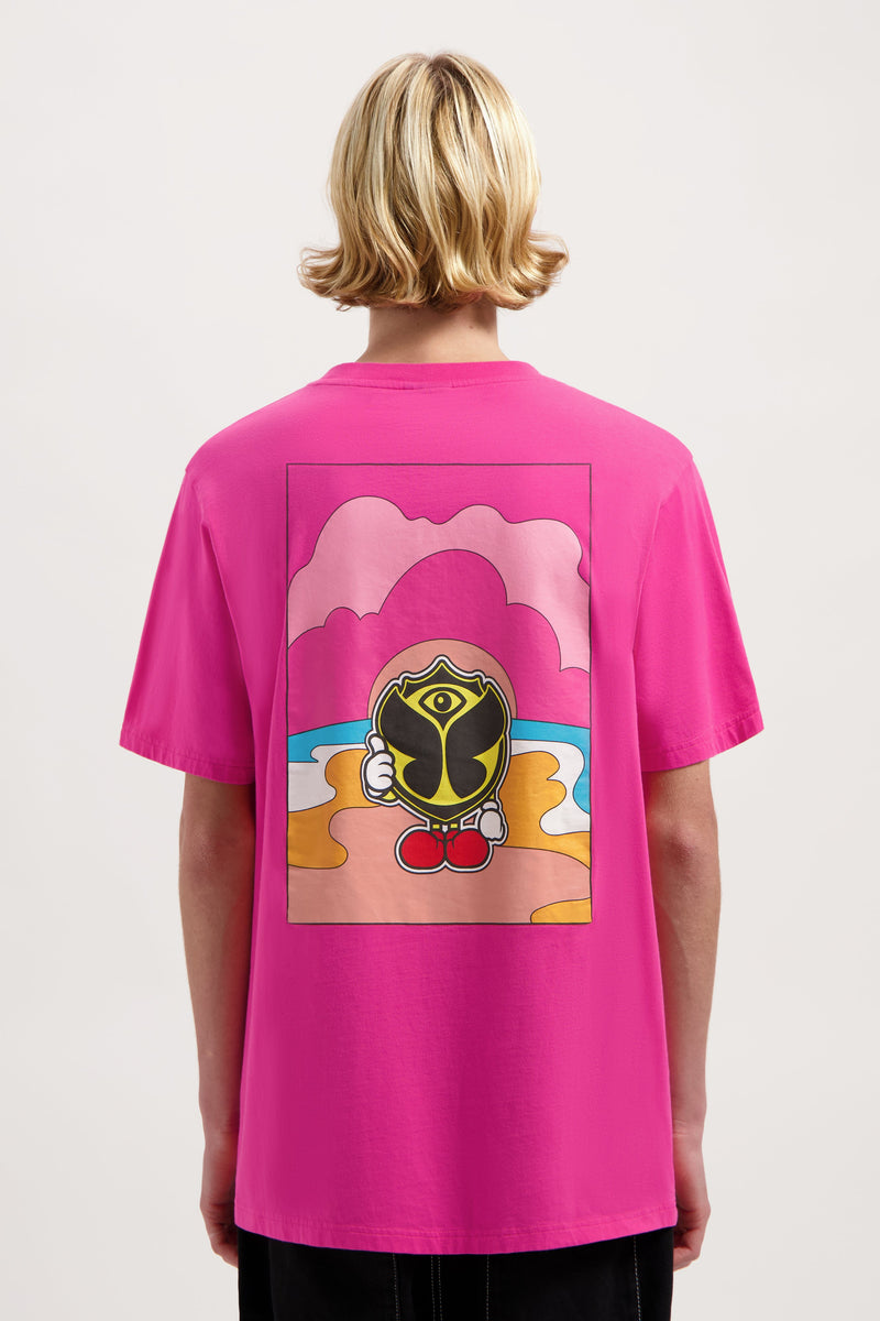 HAPPICON THUMBS UP TSHIRT MEN PINK