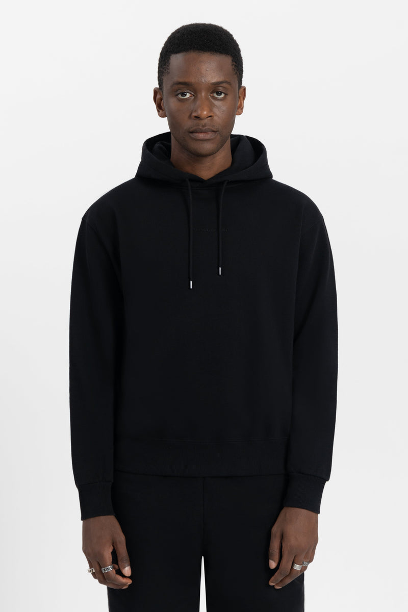 ICON BLOSSOM BACK HOODIE WASHED BLACK