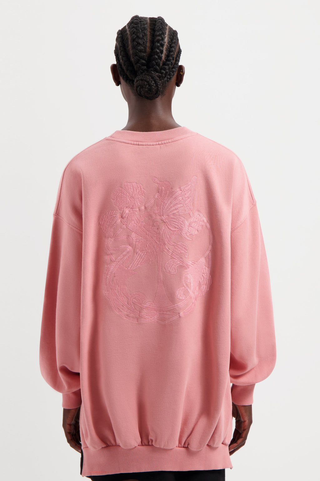 ICON BLOSSOM BACK SWEATSHIRT WOMEN WASHED PINK