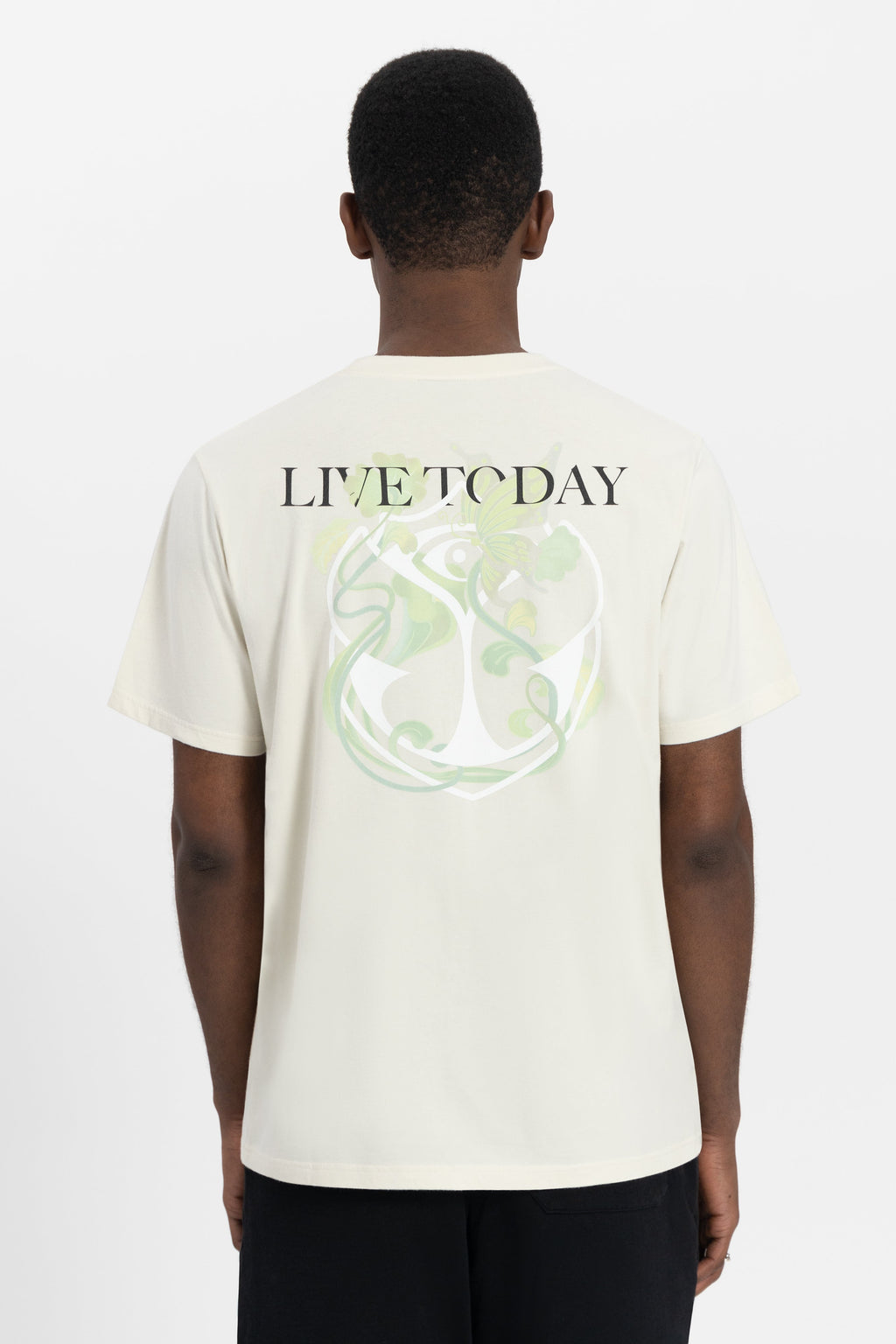 ICON BLOSSOM BACK TSHIRT MEN WASHED WHITE