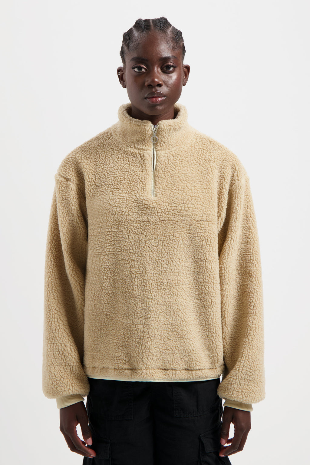 LIVE TODAY TEDDY PULLOVER WOMEN BEIGE