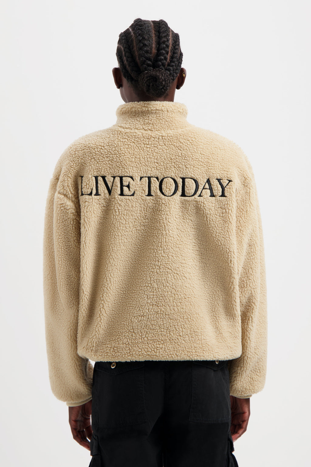 LIVE TODAY TEDDY PULLOVER WOMEN BEIGE
