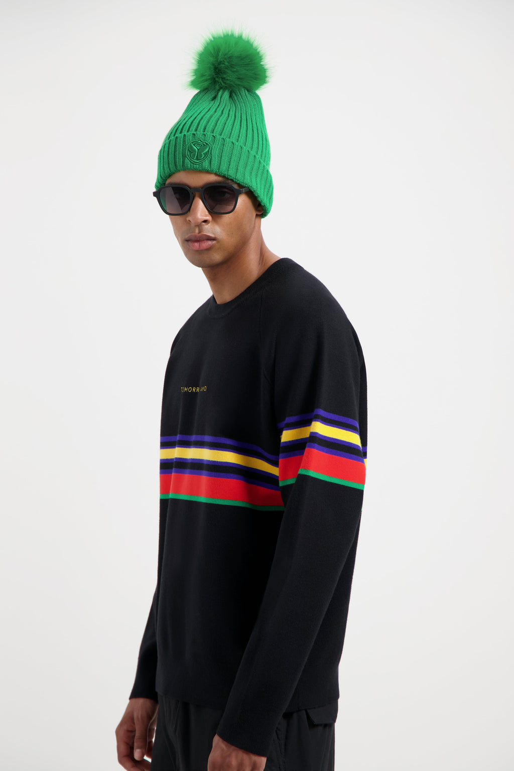 POMPOM BEANIE GREEN