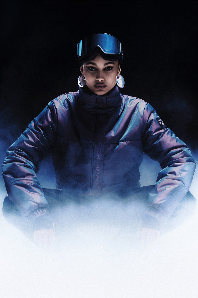 IRIDESCENT PUFFER JACKET WOMEN MULTI