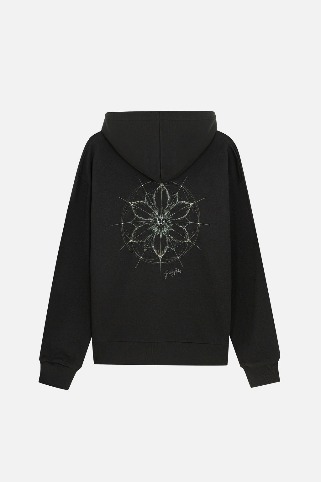 PAPERWORLD SEED OF LIFE HOODIE MEN BLACK
