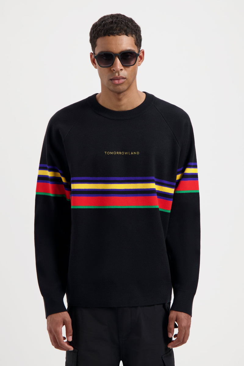 TOMORROWLAND KNITTED SWEATER MEN BLACK