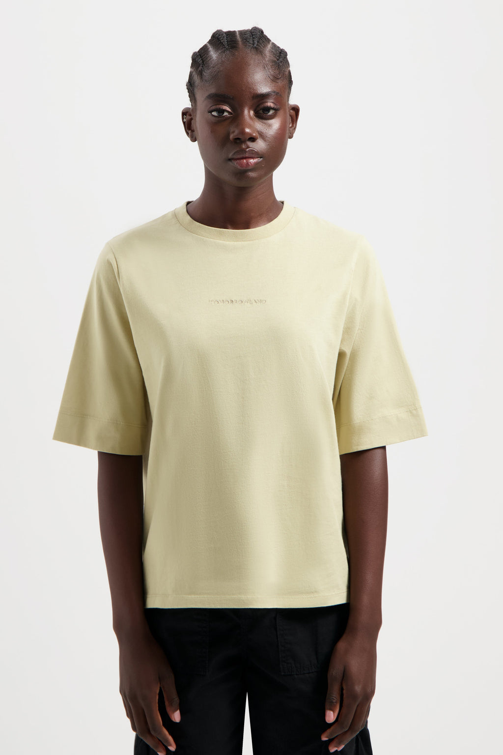 SLOGAN BACK TSHIRT WOMEN SAND