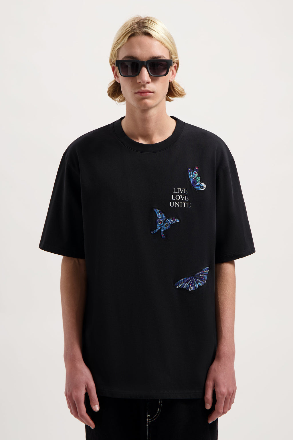 STAIRWAY BUTTERFLY TSHIRT MEN BLACK
