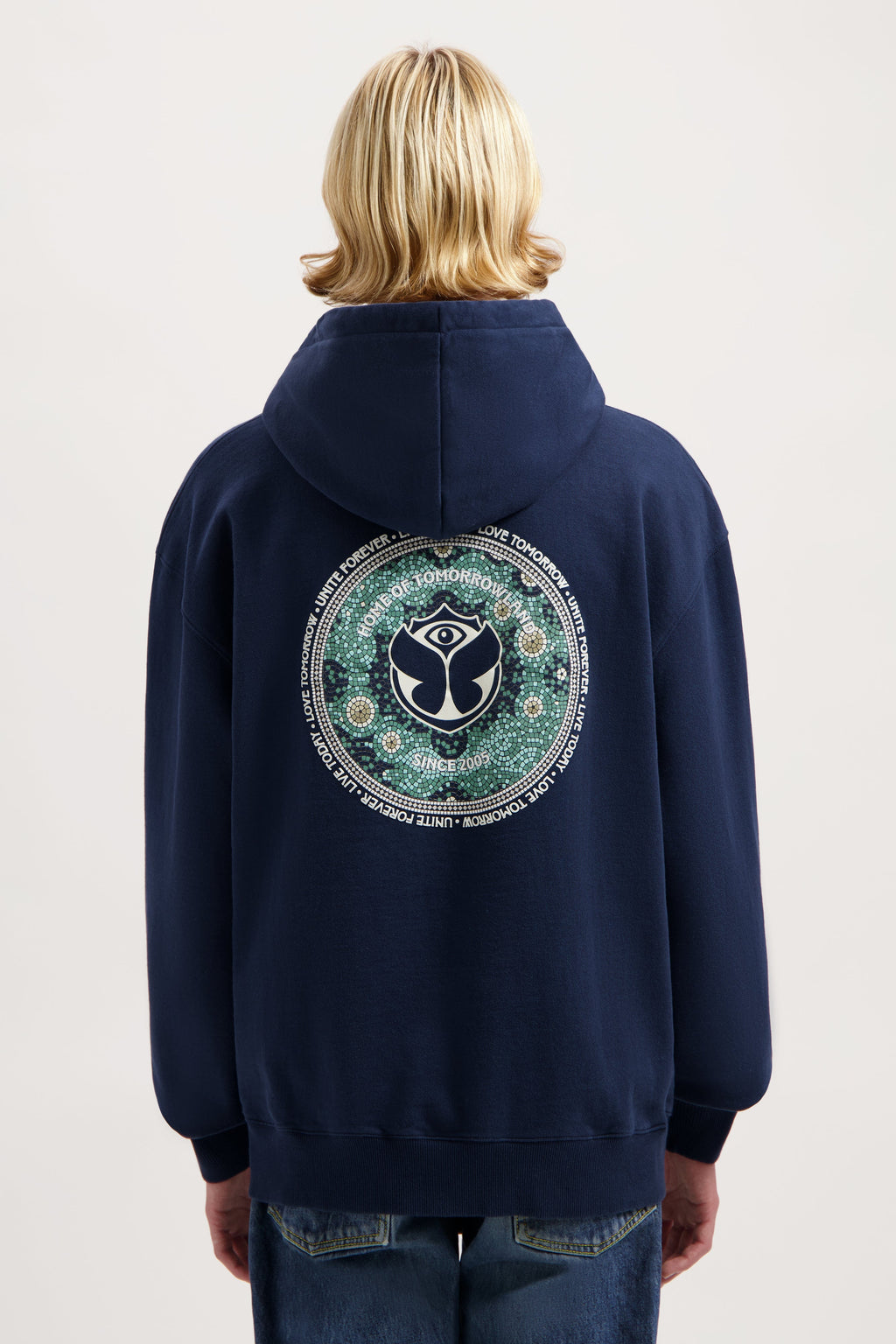 STAIRWAY BACK HOODIE MEN NAVY