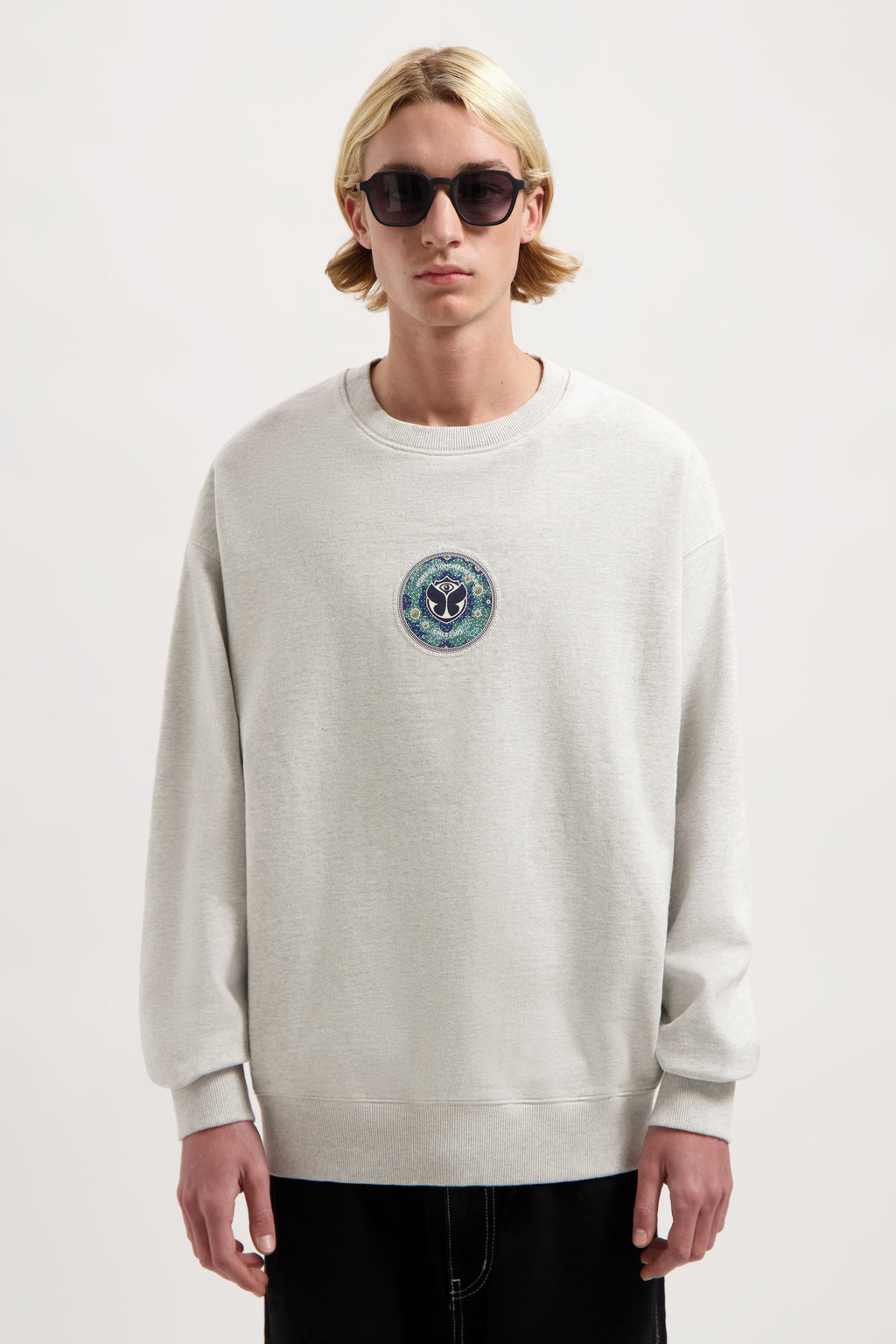 STAIRWAY FRONT SWEATSHIRT MEN LIGHT GREY