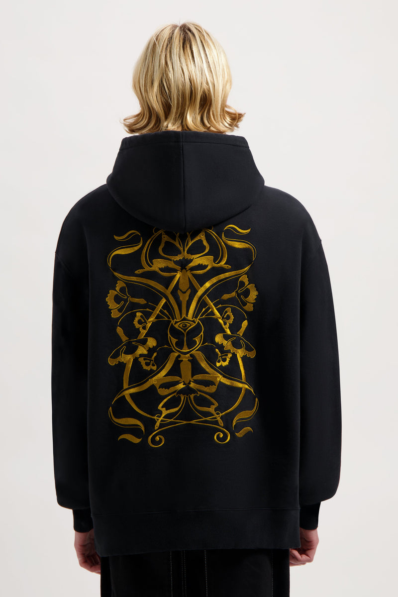 SWISH ICON BACK HOODIE BLACK