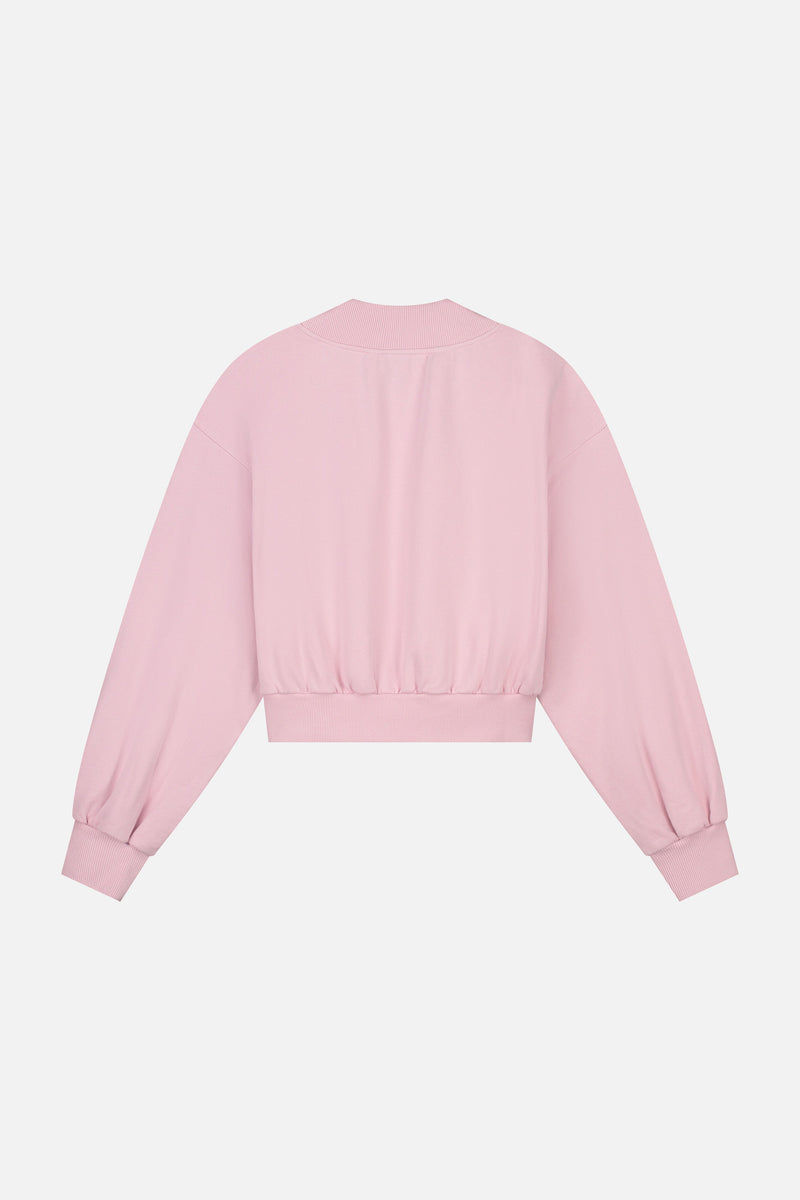 TML FRONT EMBRO SWEATSHIRT WOMEN PINK