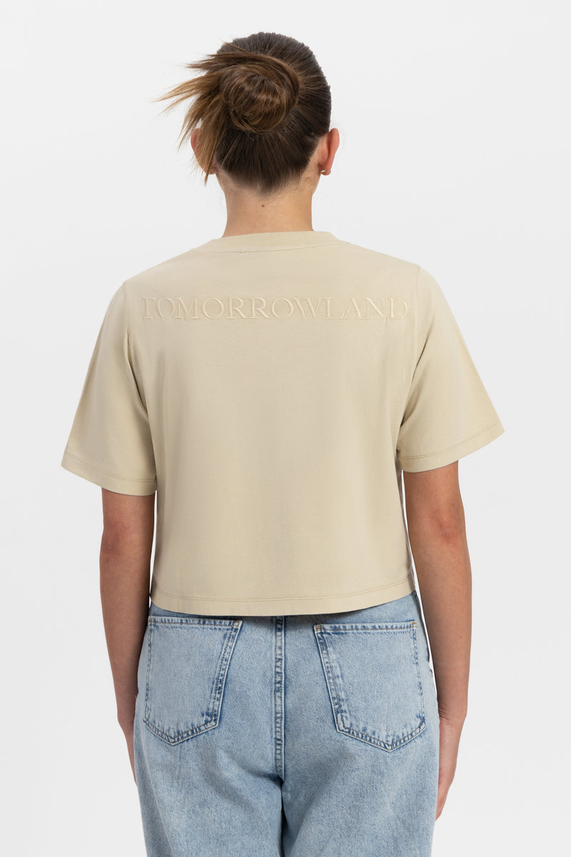 TOMORROWLAND BACK TSHIRT WOMEN WASHED SAND