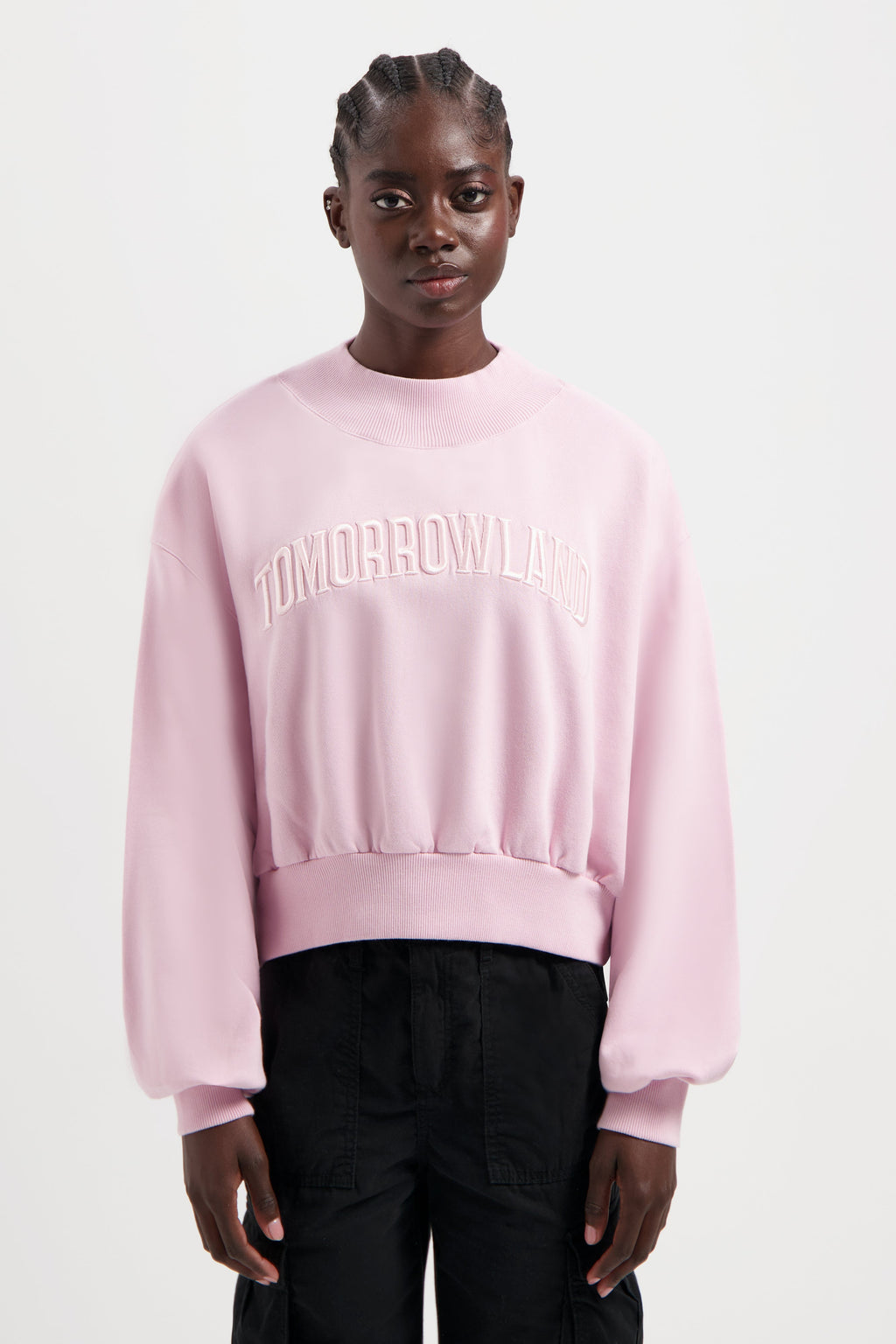 TML FRONT EMBRO SWEATSHIRT WOMEN PINK