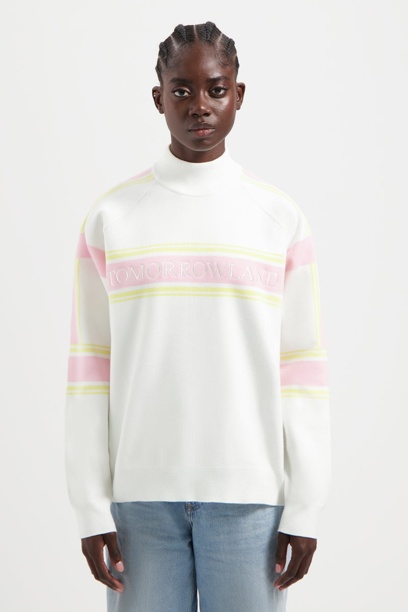 TOMORROWLAND KNITTED SWEATER WOMEN OFF WHITE