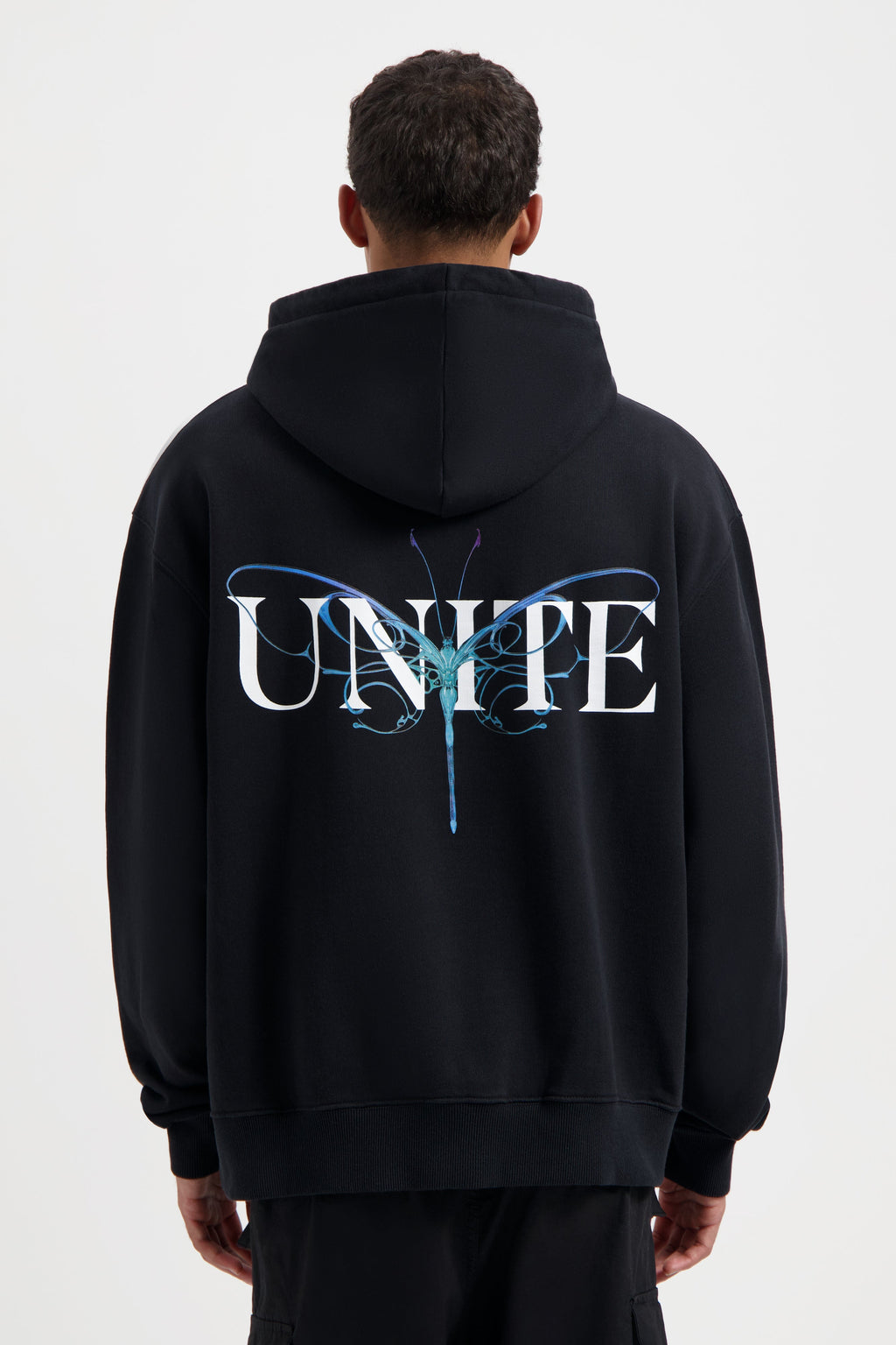 LIBRARY UNITE BACK HOODIE BLACK