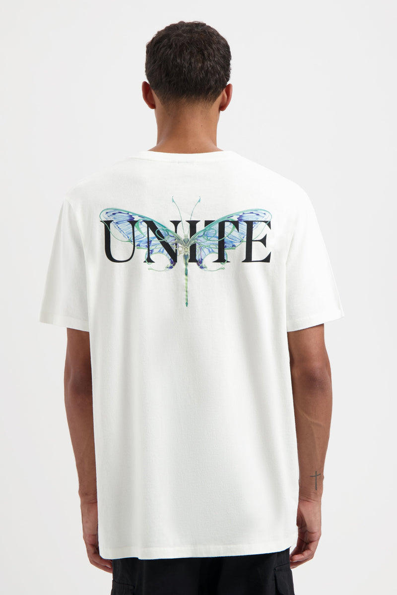 LIBRARY UNITE BACK TSHIRT MEN WHITE
