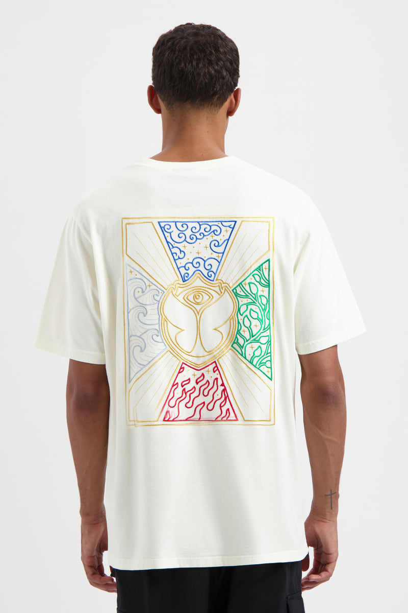UNITY FLAG COLOR BACK TSHIRT MEN WHITE