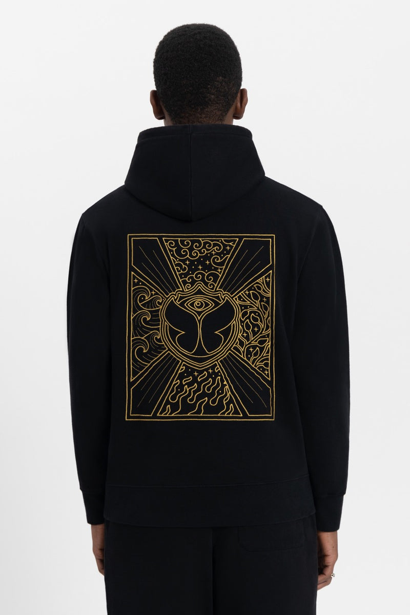 UNITY FLAG BACK HOODIE MEN BLACK