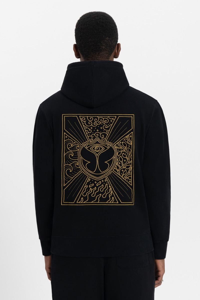 UNITY FLAG BACK HOODIE MEN BLACK