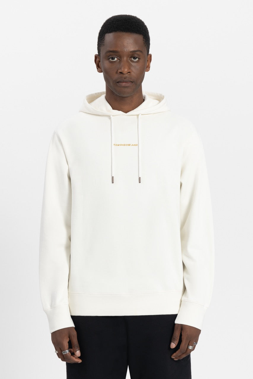 UNITY FLAG BACK HOODIE MEN OFF WHITE
