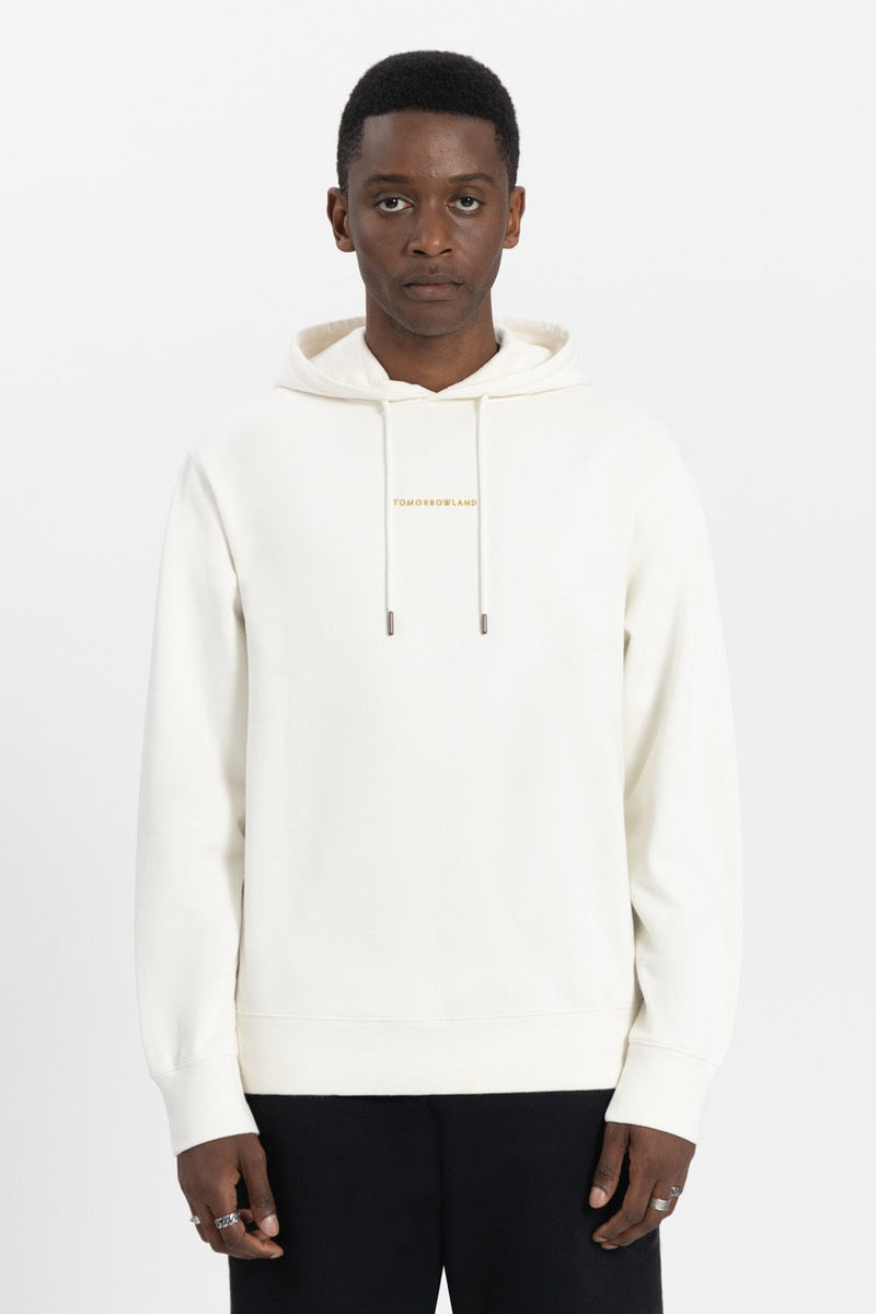 UNITY FLAG BACK HOODIE MEN OFF WHITE