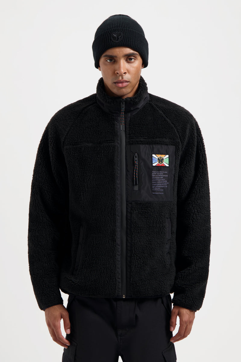 UNITY TEDDY JACKET MEN BLACK